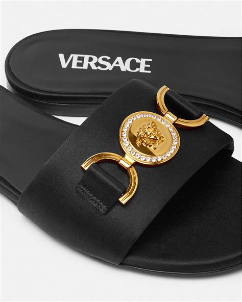 versace red medusa sandals|new versace flat medusa sandals.